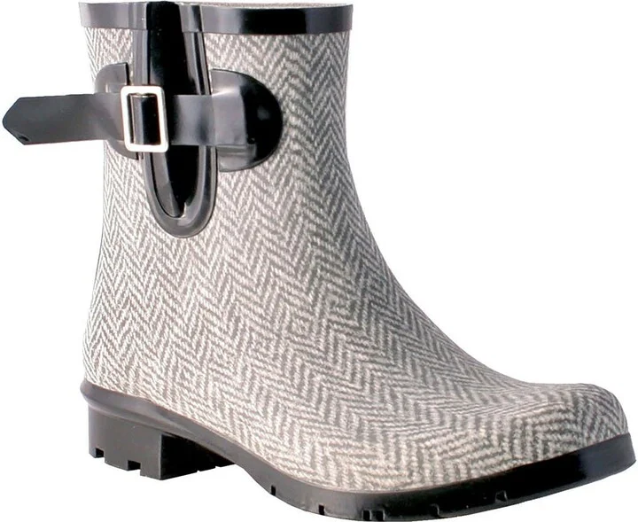 Droplet Patterned Waterproof Rain Boot