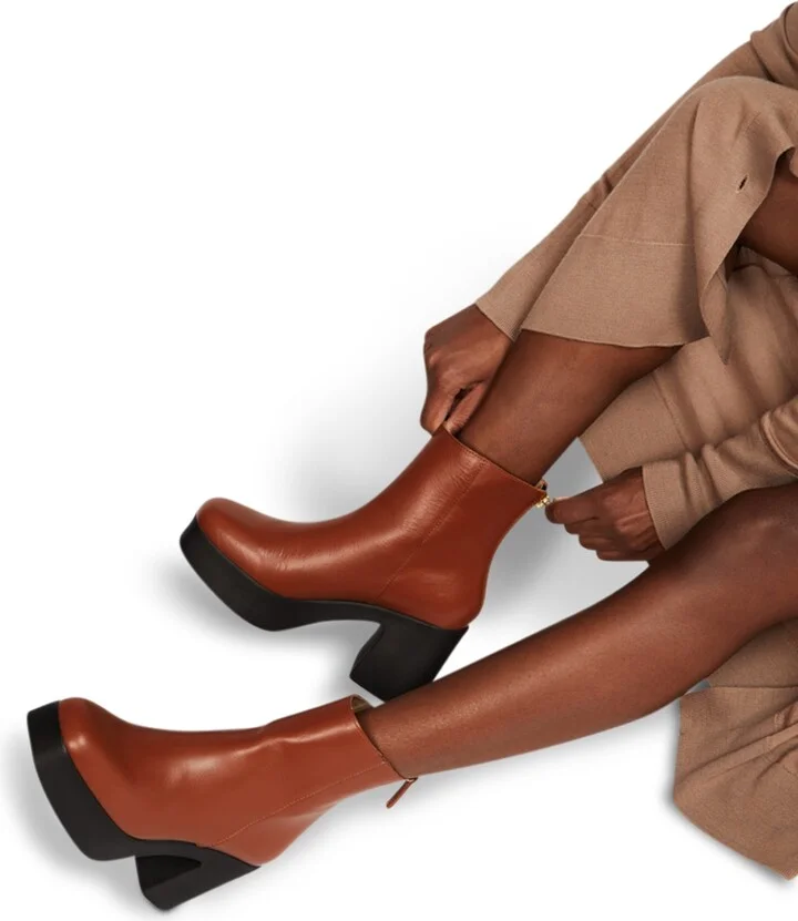 Drue Platform Boot-Brown - Image 2