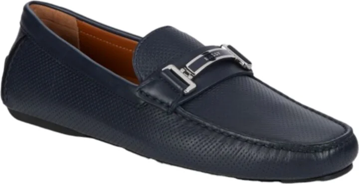 Drulio Men's 6211257 Navy Leather Loafer Shoes