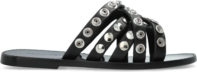 Dsquared2 Allover Studs Flat Sandals