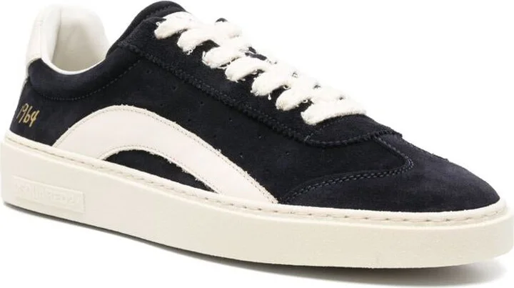 DSQUARED2 Black And White Calfskin Sneakers - Image 2