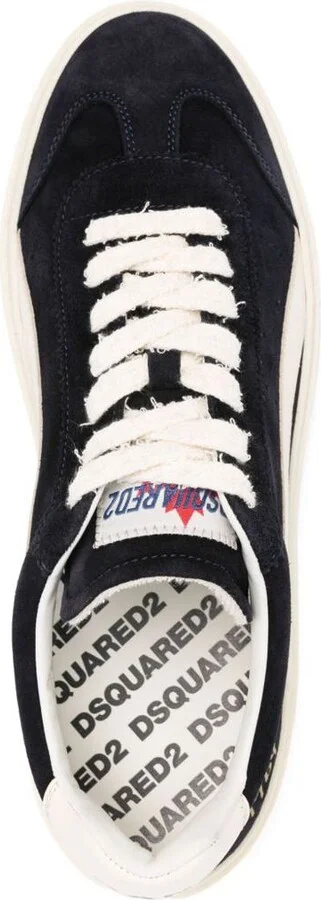 DSQUARED2 Black And White Calfskin Sneakers - Image 3