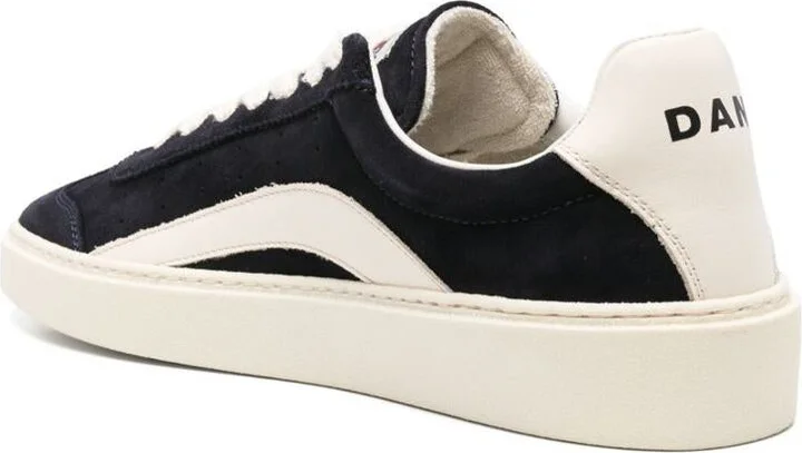 DSQUARED2 Black And White Calfskin Sneakers - Image 4