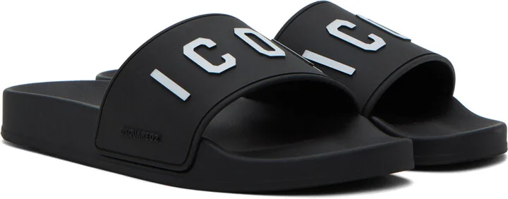 Dsquared2 Black Be Icon Slides - Image 4