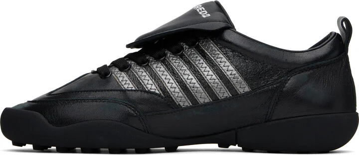 Dsquared2 Black 'Dsquared2 Soccer' Sneakers - Image 3