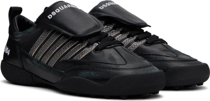 Dsquared2 Black 'Dsquared2 Soccer' Sneakers - Image 4
