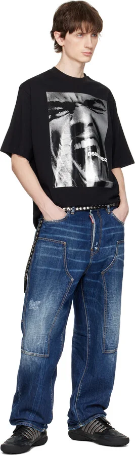 Dsquared2 Black 'Dsquared2 Soccer' Sneakers - Image 5