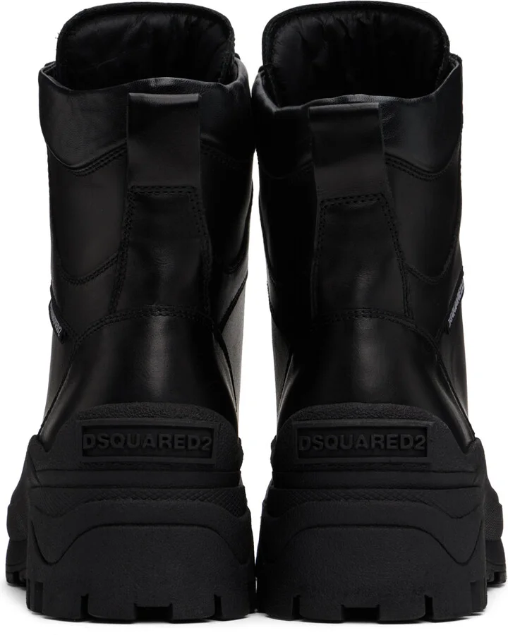 Dsquared2 Black Urban Combat Boots - Image 2