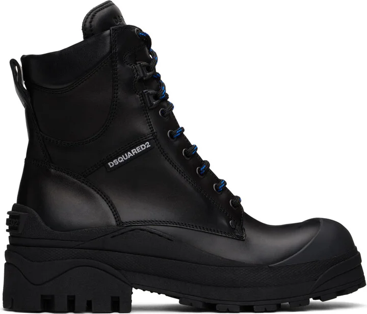 Dsquared2 Black Urban Combat Boots