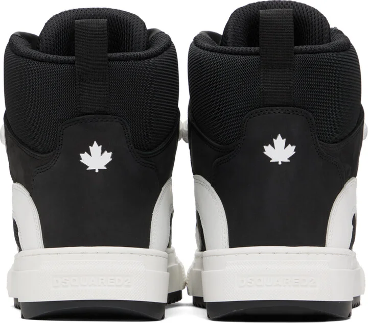 Dsquared2 Black & White Boogie Sneakers - Image 2