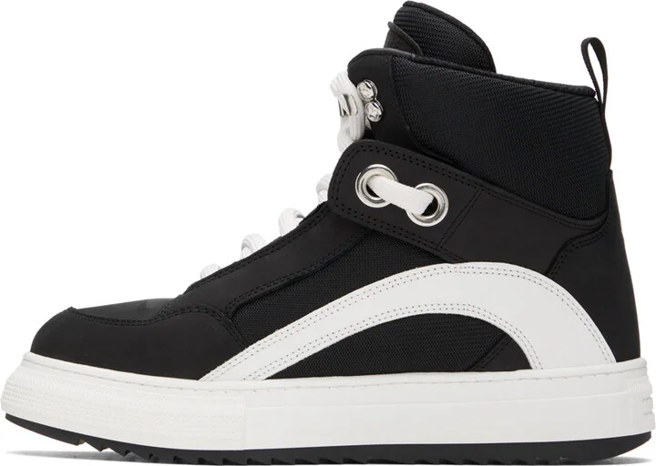 Dsquared2 Black & White Boogie Sneakers - Image 3