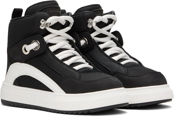 Dsquared2 Black & White Boogie Sneakers - Image 4