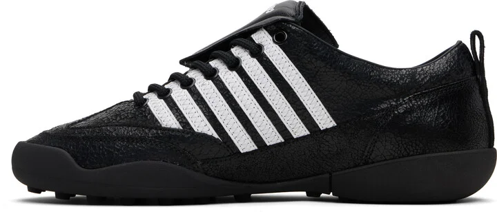 Dsquared2 Black & White Soccer Sneakers - Image 3