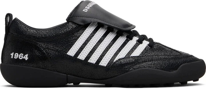 Dsquared2 Black & White Soccer Sneakers