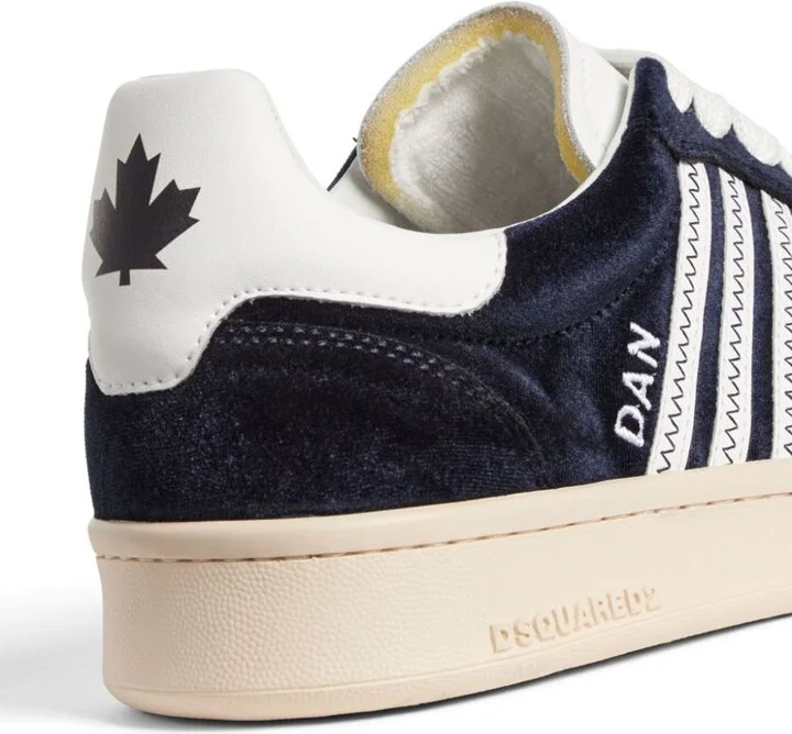 DSQUARED2 Boxer Velvet Low-Top Sneakers - Image 4