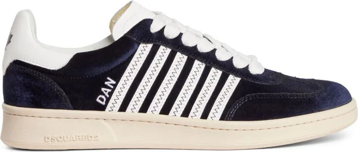 DSQUARED2 Boxer Velvet Low-Top Sneakers