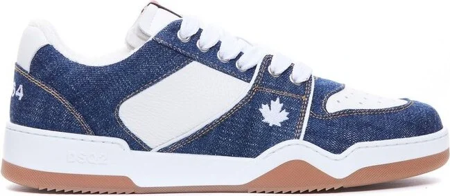 Dsquared2 Denim Patchwork Low-Top Sneakers
