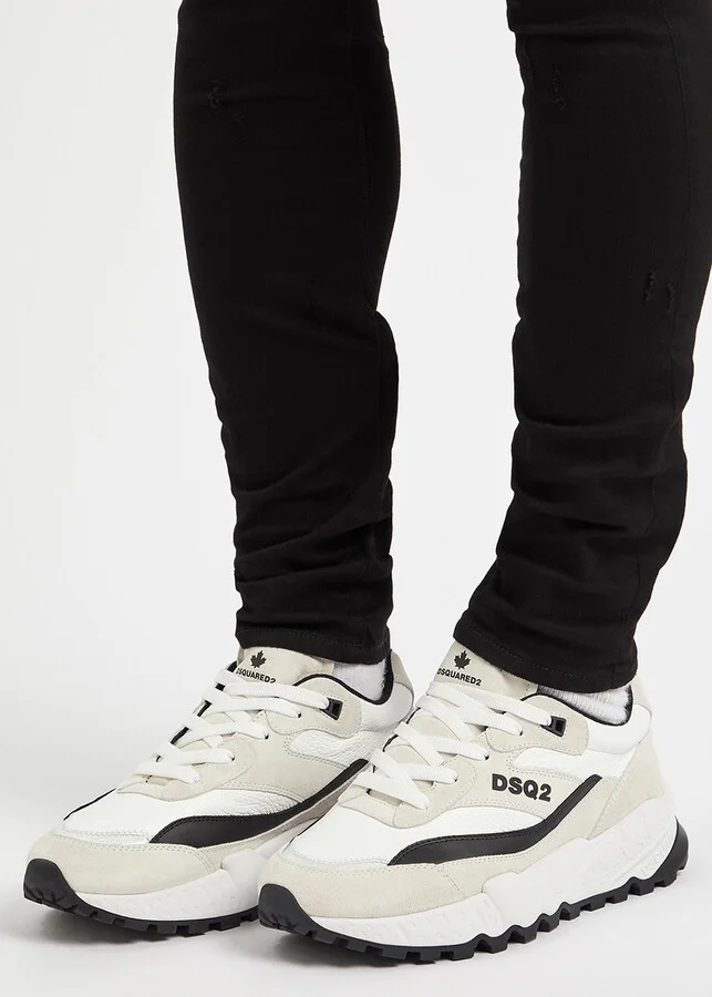 DSQUARED2 Free Panelled Leather Sneakers - Image 5