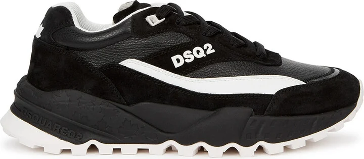 DSQUARED2 Free Panelled Leather Sneakers - Image 7