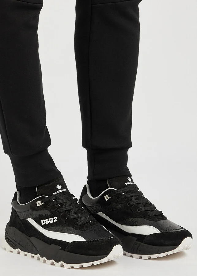 DSQUARED2 Free Panelled Leather Sneakers - Image 9