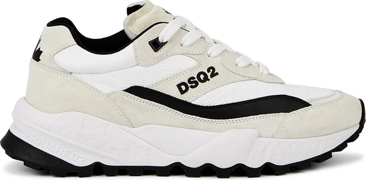 DSQUARED2 Free Panelled Leather Sneakers