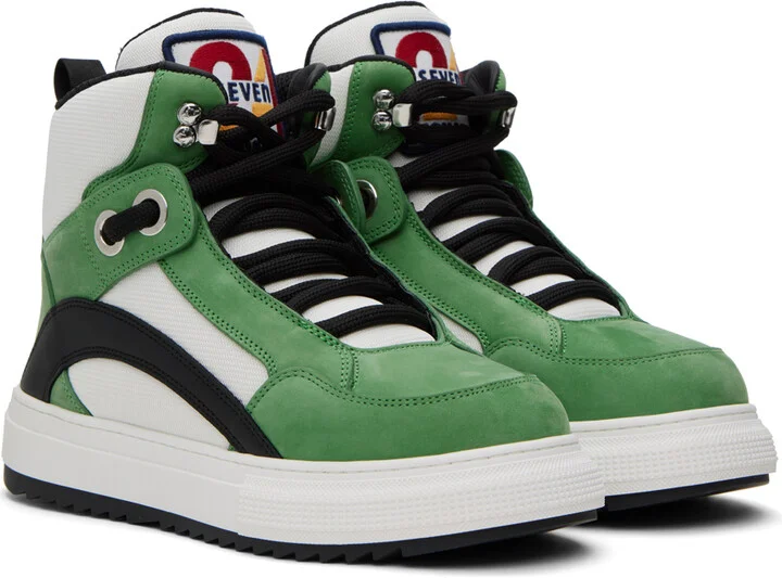 Dsquared2 Green Boogie Sneakers - Image 4