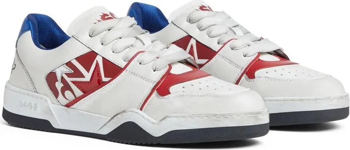 DSQUARED2 Lace-Up Low Top Panelled Sneakers - Image 2