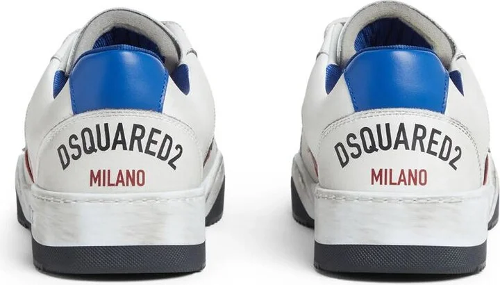 DSQUARED2 Lace-Up Low Top Panelled Sneakers - Image 3