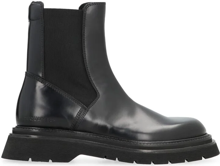 DSQUARED2 Leather Chelsea Boots