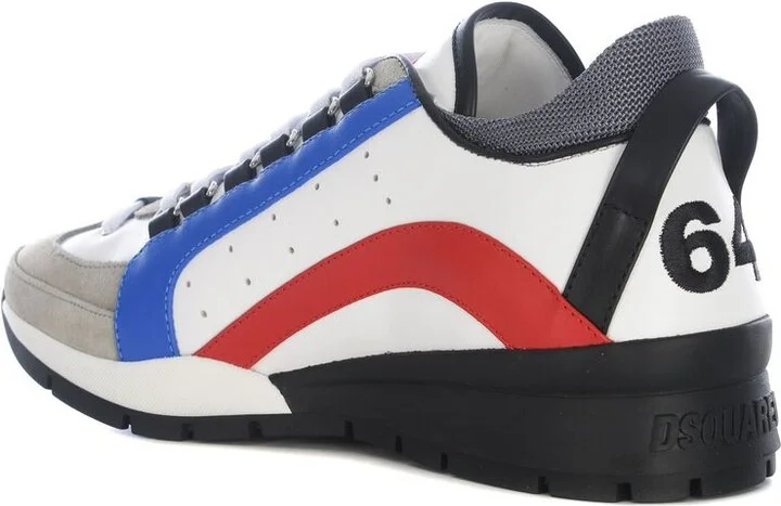 DSQUARED2 Legendary Leather Low-Top Sneakers - Image 9