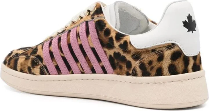DSQUARED2 Leopard-Print Sneakers - Image 3
