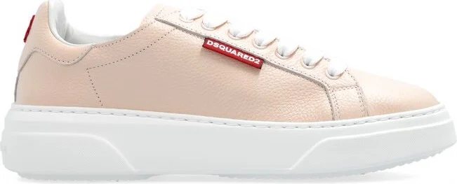 Dsquared2 Logo-Embossed Round-Toe Lace-Up Sneakers