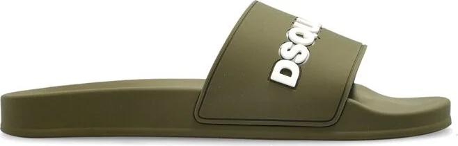 Dsquared2 Logo Embossed Slip-On Slides