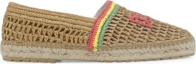 Dsquared2 Logo Embroidered Flat Espadrilles