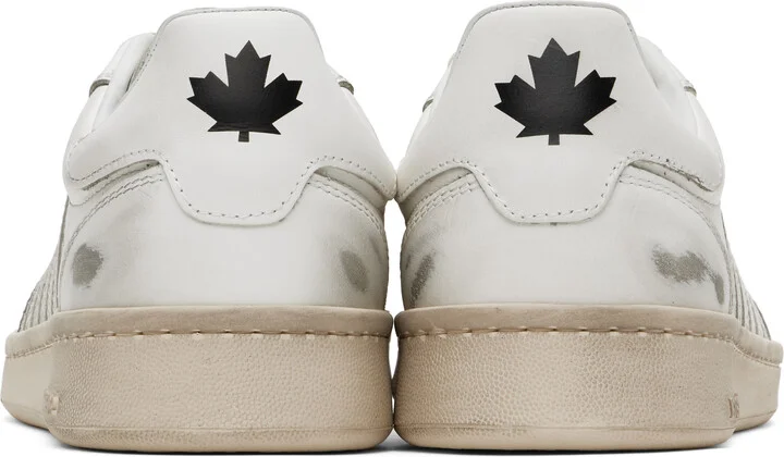 Dsquared2 Off-White Dirty Boxer Sneakers - Image 2