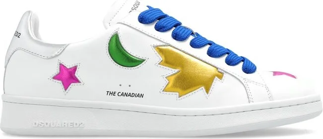 Dsquared2 Patchwork Detailed Lace-Up Sneakers