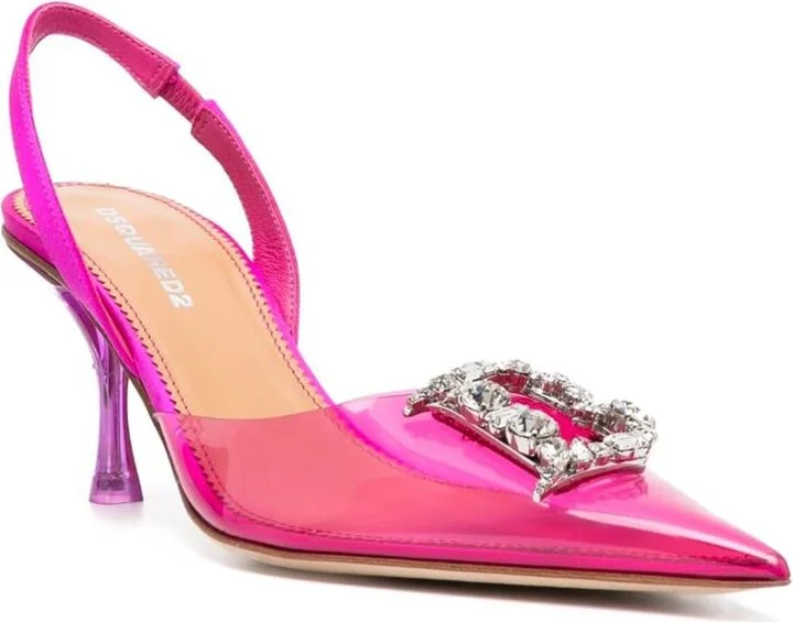 DSQUARED2 Rhinestone Detail Slingback Pumps - Image 3