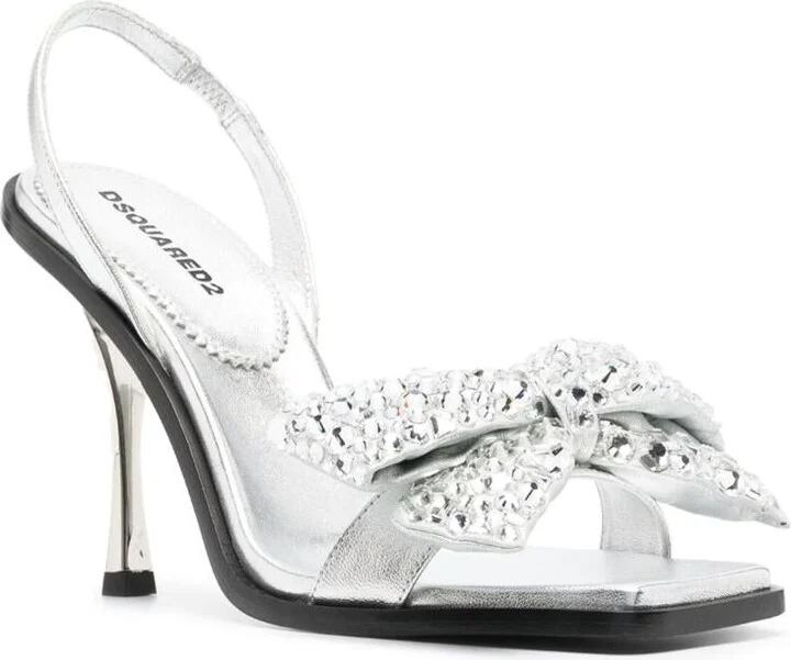 DSQUARED2 Rhinestone Details Heel Sandals - Image 2