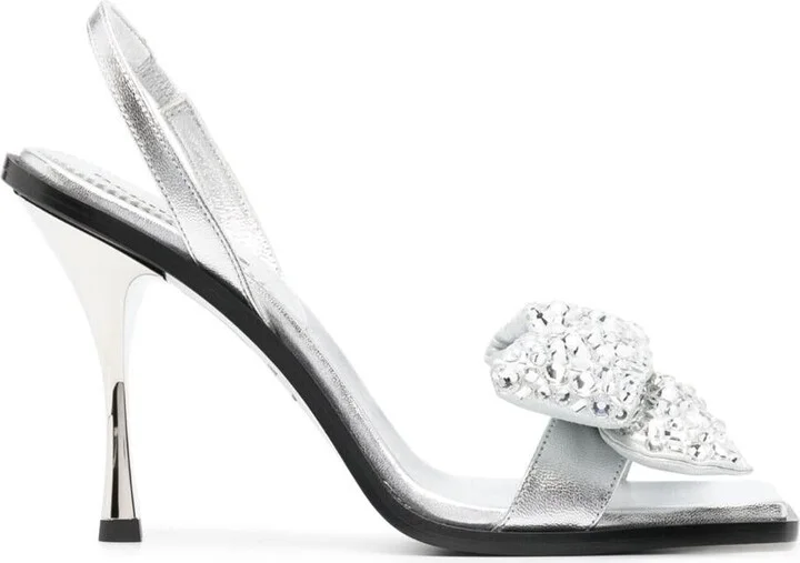 DSQUARED2 Rhinestone Details Heel Sandals