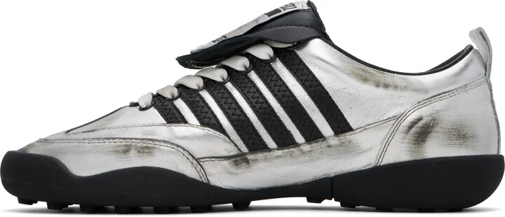 Dsquared2 Silver 'Dsquared2 Soccer' Sneakers - Image 3
