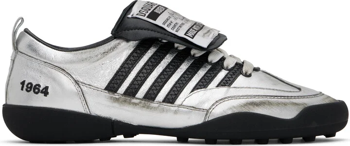 Dsquared2 Silver 'Dsquared2 Soccer' Sneakers