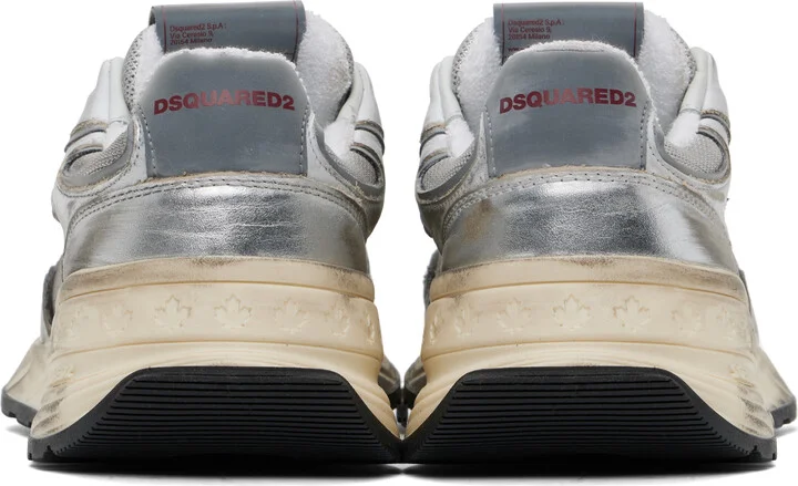 Dsquared2 Silver Sprinter Sneakers - Image 2