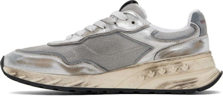 Dsquared2 Silver Sprinter Sneakers - Image 3