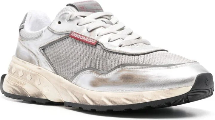 DSQUARED2 Silver 'Sprinter' Sneakers - Image 2
