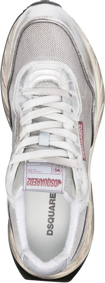 DSQUARED2 Silver 'Sprinter' Sneakers - Image 4