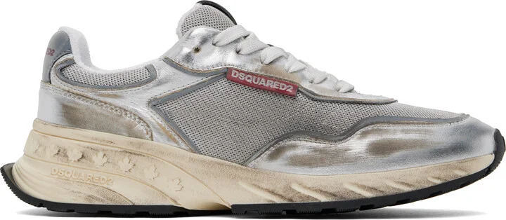 Dsquared2 Silver Sprinter Sneakers