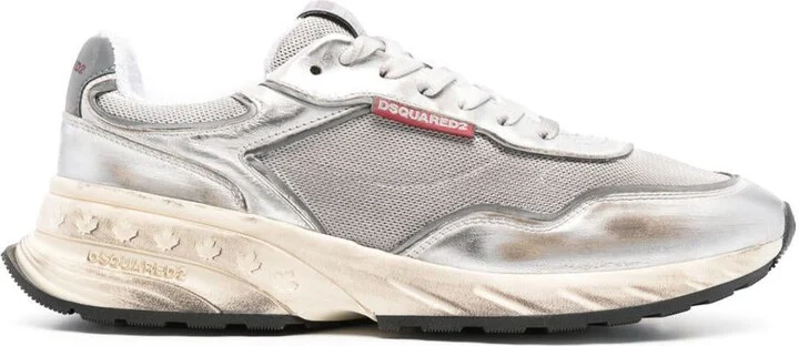 DSQUARED2 Silver 'Sprinter' Sneakers