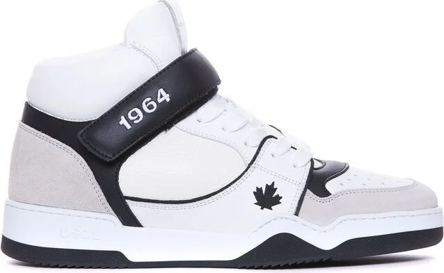 Dsquared2 Spiker Round Toe Lace-Up Sneakers