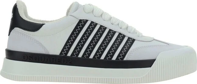 Dsquared2 Striped Round Toe Sneakers