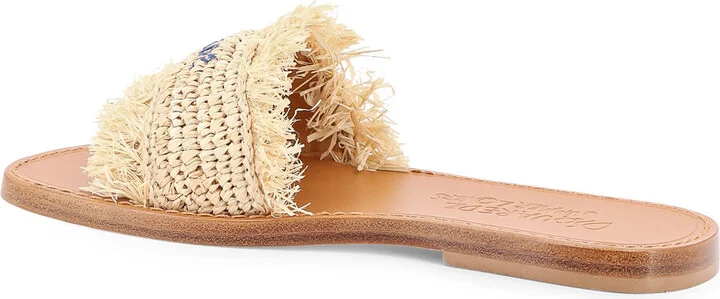 Dsquared2 Summer Lovers Natural Rafia Flat Sandals - Image 3